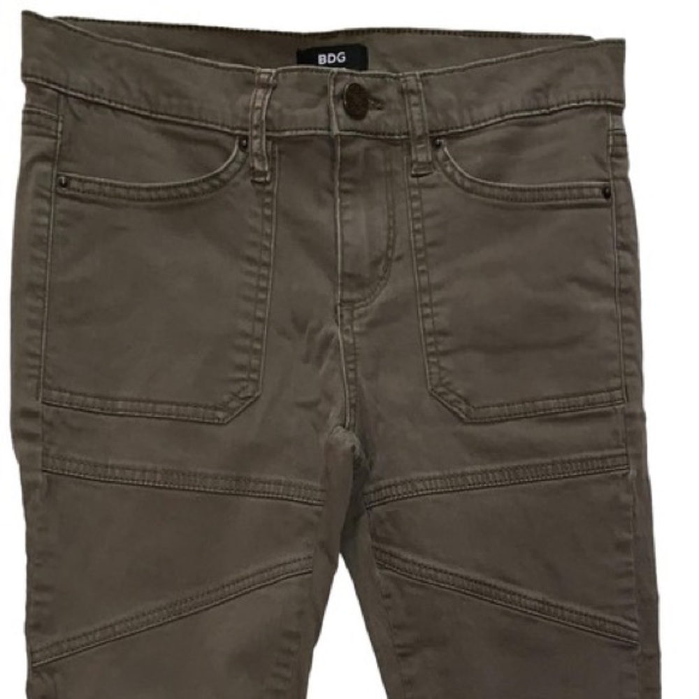 BDG Olive Green Medium Wash Skinny Jeans 26